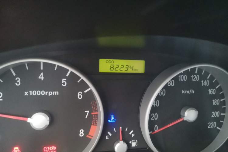 Used Hyundai Accent 2008 1.4 Manual Comfort Edition Odometer Close Up