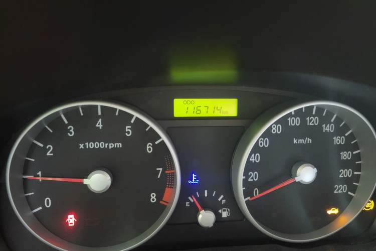 Used Hyundai Accent 2008 1.4 Manual Comfort Edition Odometer Close Up
