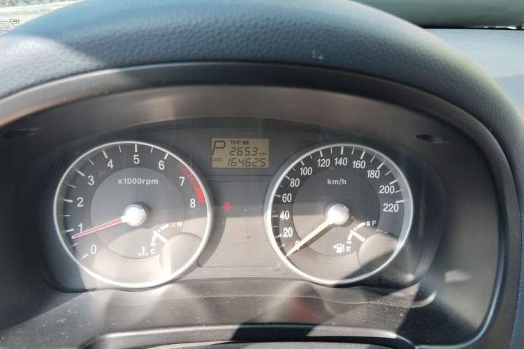 Used Hyundai Accent 2008 1.4 Automatic Comfort Edition Odometer Close Up