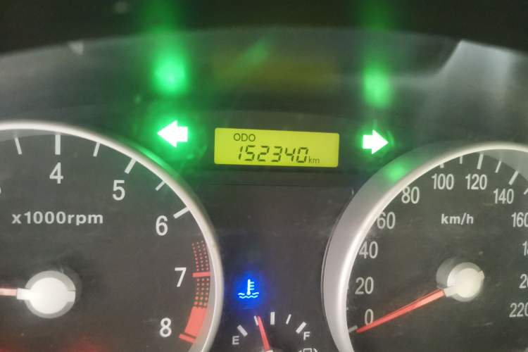 Used Hyundai Accent 2008 1.4 Manual Comfort Edition Odometer Close Up