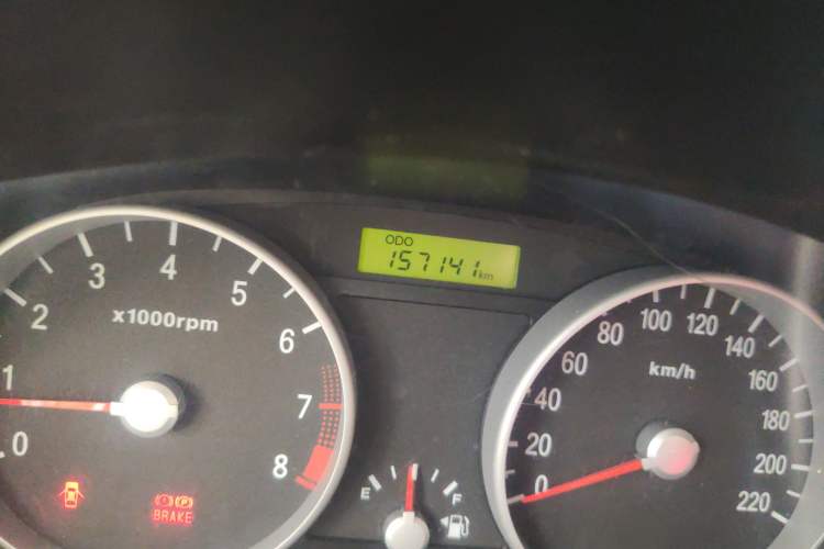 Used Hyundai Accent 2008 1.4 Manual Comfort Edition Odometer Close Up