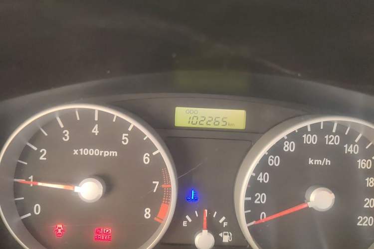 Used Hyundai Accent 2008 1.4 Manual Comfort Edition Odometer Close Up