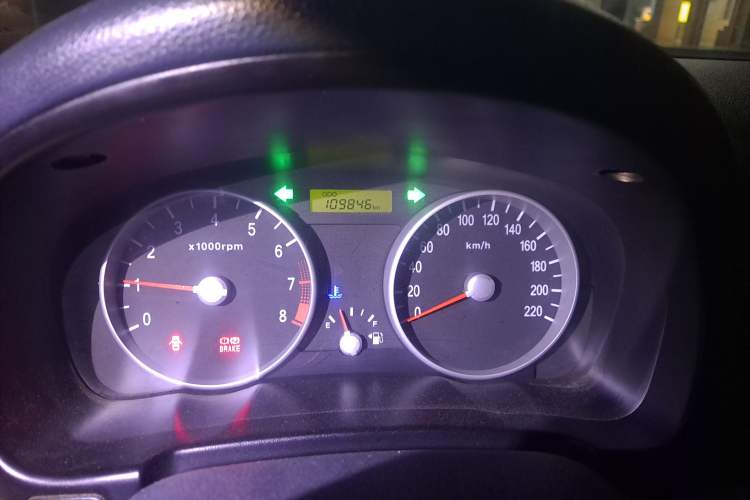 Used Hyundai Accent 2008 1.4 Manual Comfort Edition Odometer Close Up