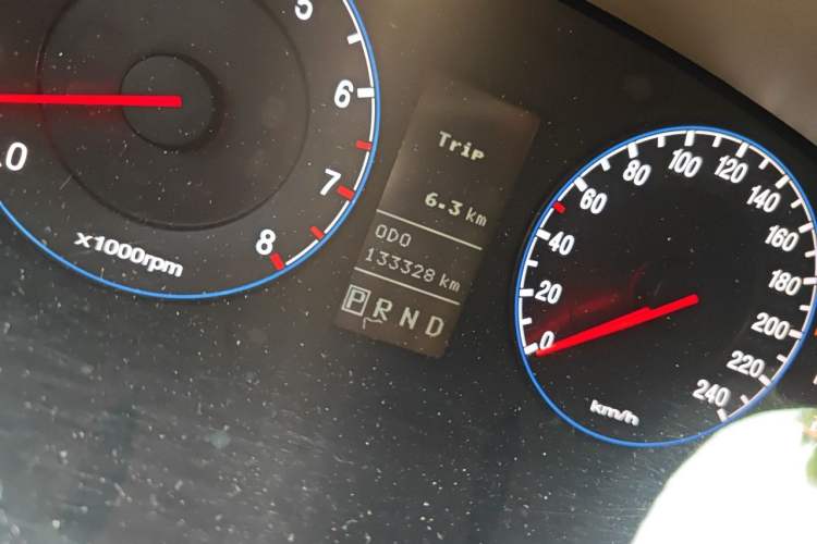 Used Hyundai Azera 2006 2.7 Top-Tier Version Odometer Close Up