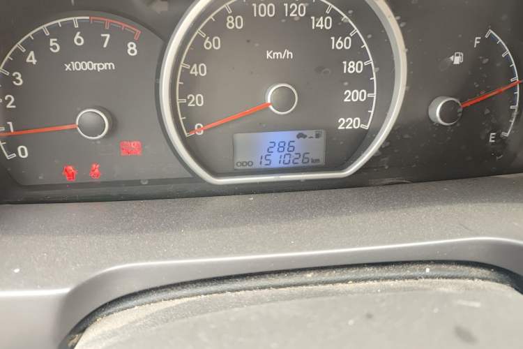 Used Hyundai Celesta 2008 1.6L MT GL Odometer Close Up