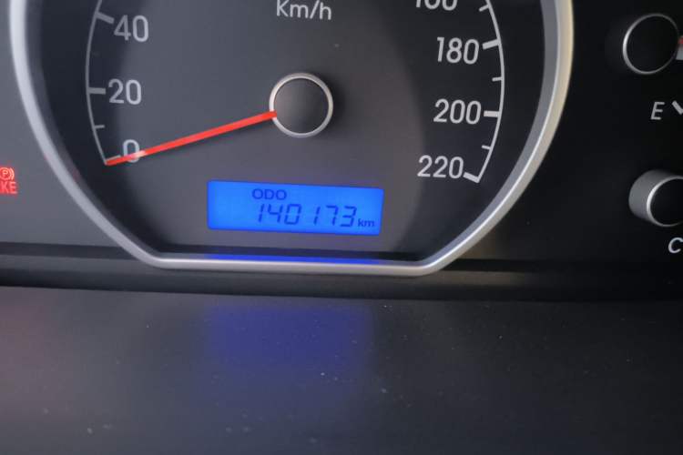 Used Hyundai Celesta 2016 1.6L Manual Joy Edition Odometer Close Up