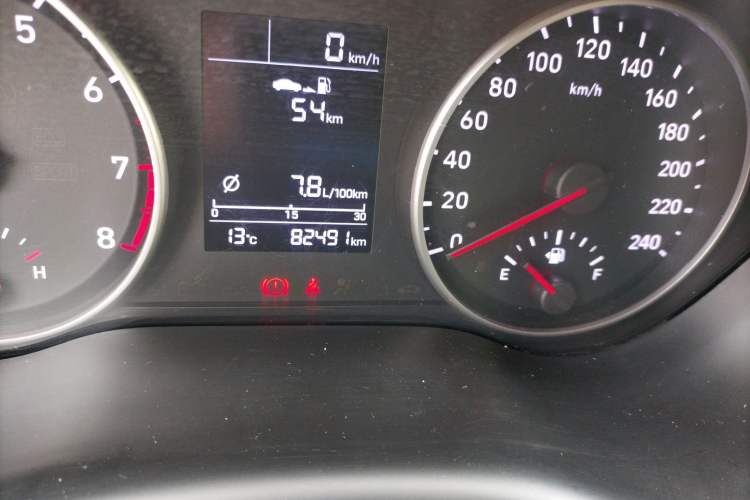 Used Hyundai Celesta 2017 1.6L Manual GL Delight Edition Odometer Close Up