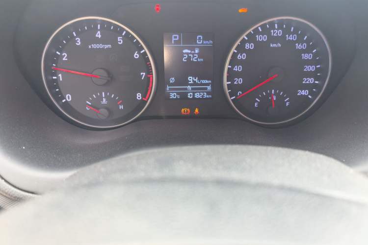 Used Hyundai Celesta 2018 1.6L Automatic GL Enjoyment Version China V Standard Odometer Close Up