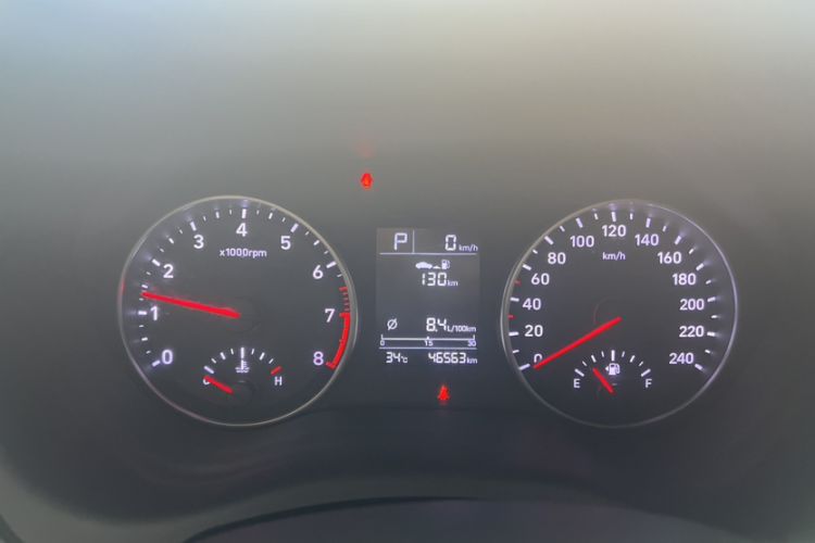 Used Hyundai Celesta 2018 1.6L Automatic GL Enjoyment Version China V Standard Odometer Close Up