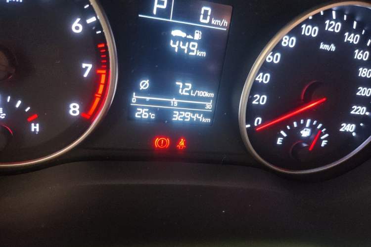 Used Hyundai Celesta 2018 1.6L Automatic GL Enjoyment Version China V Standard Odometer Close Up