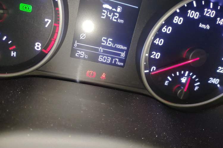 Used Hyundai Celesta 2018 1.6L Automatic GL Enjoyment Edition China VI compliant Odometer Close Up