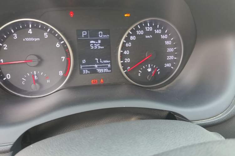Used Hyundai Celesta 2018 1.6L Automatic GL Enjoyment Edition China VI compliant Odometer Close Up