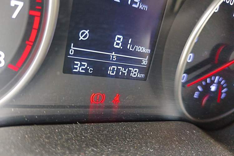 Used Hyundai Celesta 2018 1.6L Automatic GL Enjoyment Edition China VI compliant Odometer Close Up