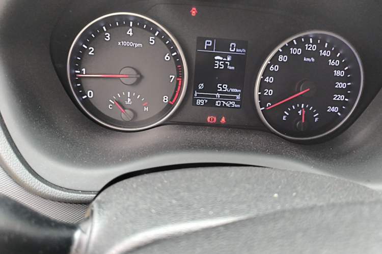 Used Hyundai Celesta 2018 1.6L Automatic GL Enjoyment Edition China VI compliant Odometer Close Up