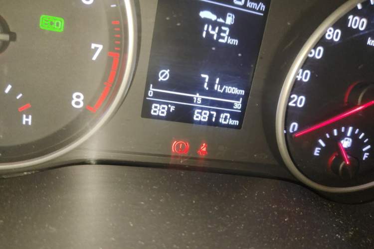 Used Hyundai Celesta 2018 1.6L Automatic GL Enjoyment Version China V Standard Odometer Close Up