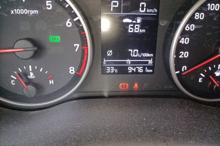 Used Hyundai Celesta 2018 1.6L Automatic GL Enjoyment Version China V Standard Odometer Close Up