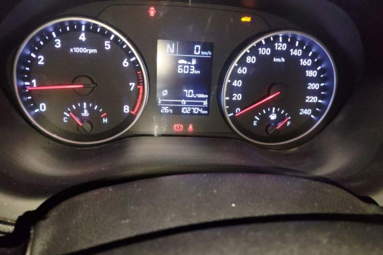 Used Hyundai Celesta 2018 1.6L Automatic GL Enjoyment Edition China VI compliant Odometer Close Up