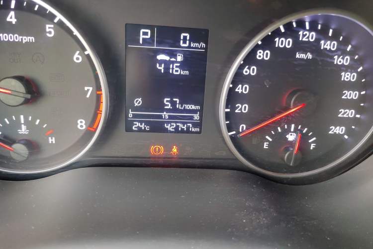 Used Hyundai Celesta 2018 1.6L Automatic GL Enjoyment Edition China VI compliant Odometer Close Up