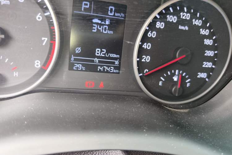 Used Hyundai Celesta 2018 1.6L Automatic GL Enjoyment Edition China VI compliant Odometer Close Up