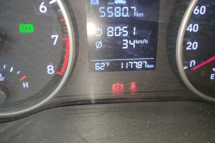 Used Hyundai Celesta 2018 1.6L Automatic GL Enjoyment Edition China VI compliant Odometer Close Up