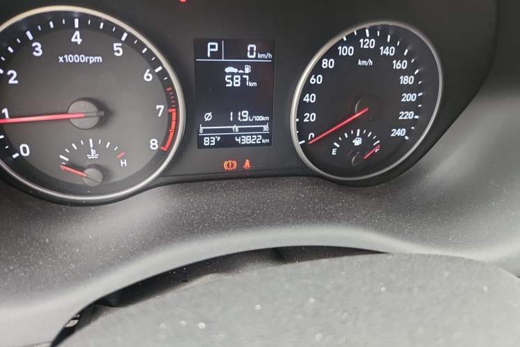 Used Hyundai Celesta 2018 1.6L Automatic GL Enjoyment Edition China VI compliant Odometer Close Up