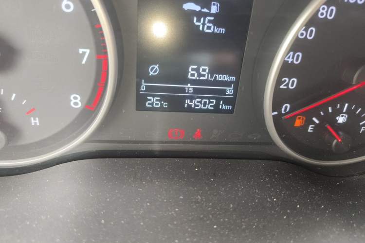 Used Hyundai Celesta 2018 1.6L Automatic GL Enjoyment Edition China VI compliant Odometer Close Up