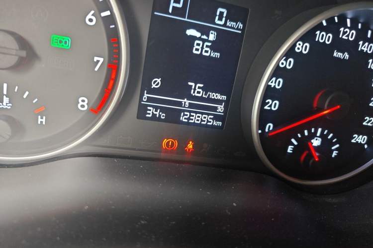 Used Hyundai Celesta 2018 1.6L Automatic GL Enjoyment Edition China VI compliant Odometer Close Up