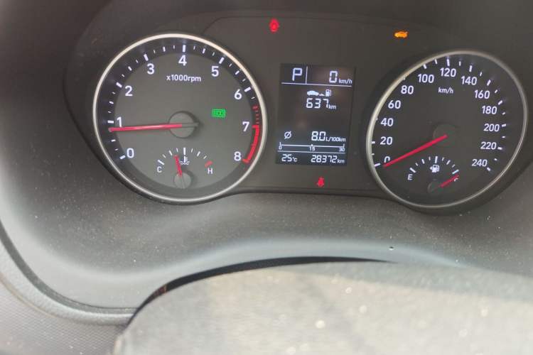 Used Hyundai Celesta 2018 1.6L Automatic GL Enjoyment Edition China VI compliant Odometer Close Up