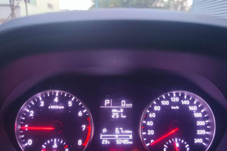 Used Hyundai Celesta 2020 1.6L Automatic GL Enjoyable Edition Odometer Close Up