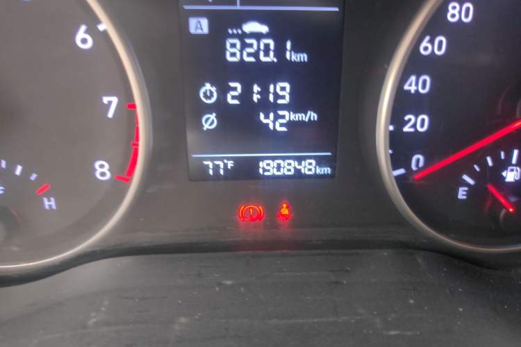 Used Hyundai Celesta 2020 1.6L Automatic GL Enjoyable Edition Odometer Close Up