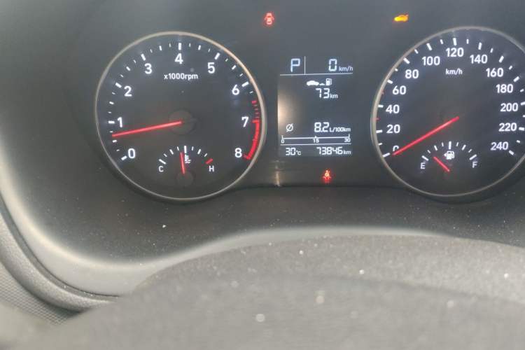Used Hyundai Celesta 2020 1.6L Automatic GL Enjoyable Edition Odometer Close Up