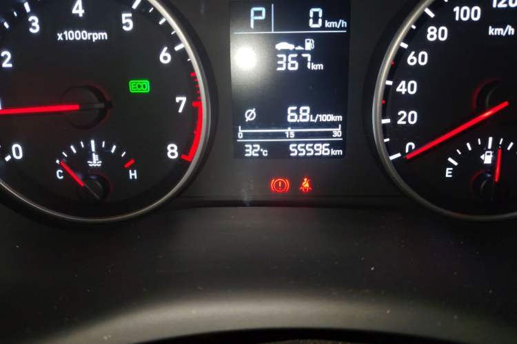 Used Hyundai Celesta 2020 1.6L Automatic GL Enjoyable Edition Odometer Close Up