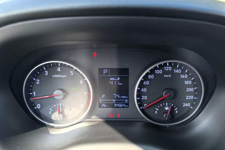 Used Hyundai Celesta 2020 1.6L Automatic GL Enjoyable Edition Odometer Close Up