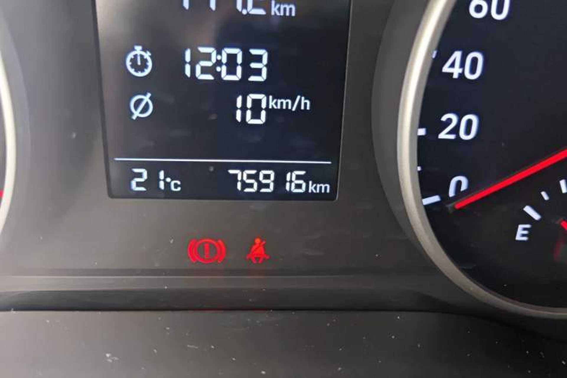 Used Hyundai Celesta 2020 1.6L Automatic GLS Value Edition Odometer Close Up
