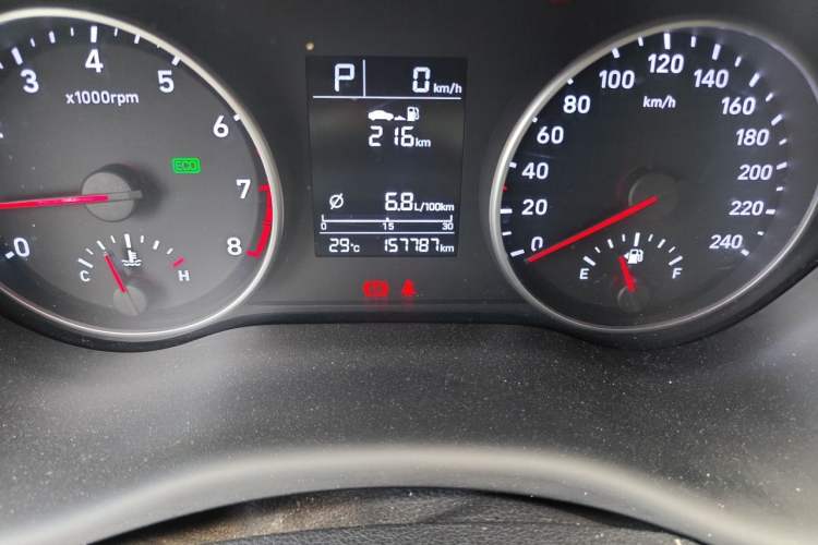 Used Hyundai Celesta 2020 1.6L Automatic GL Enjoyable Edition Odometer Close Up