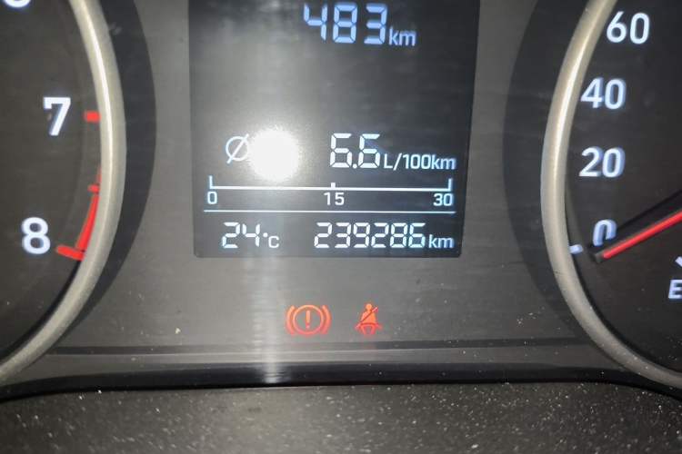 Used Hyundai Celesta 2020 1.6L Automatic GL Enjoyable Edition Odometer Close Up
