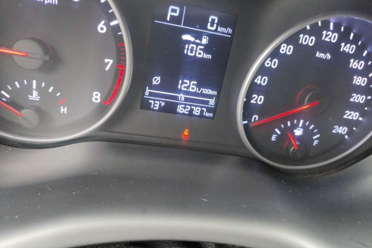 Used Hyundai Celesta 2020 1.6L Automatic GL Enjoyable Edition Odometer Close Up