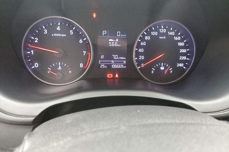 Used Hyundai Celesta 2020 1.6L Automatic GL Enjoyable Edition Odometer Close Up