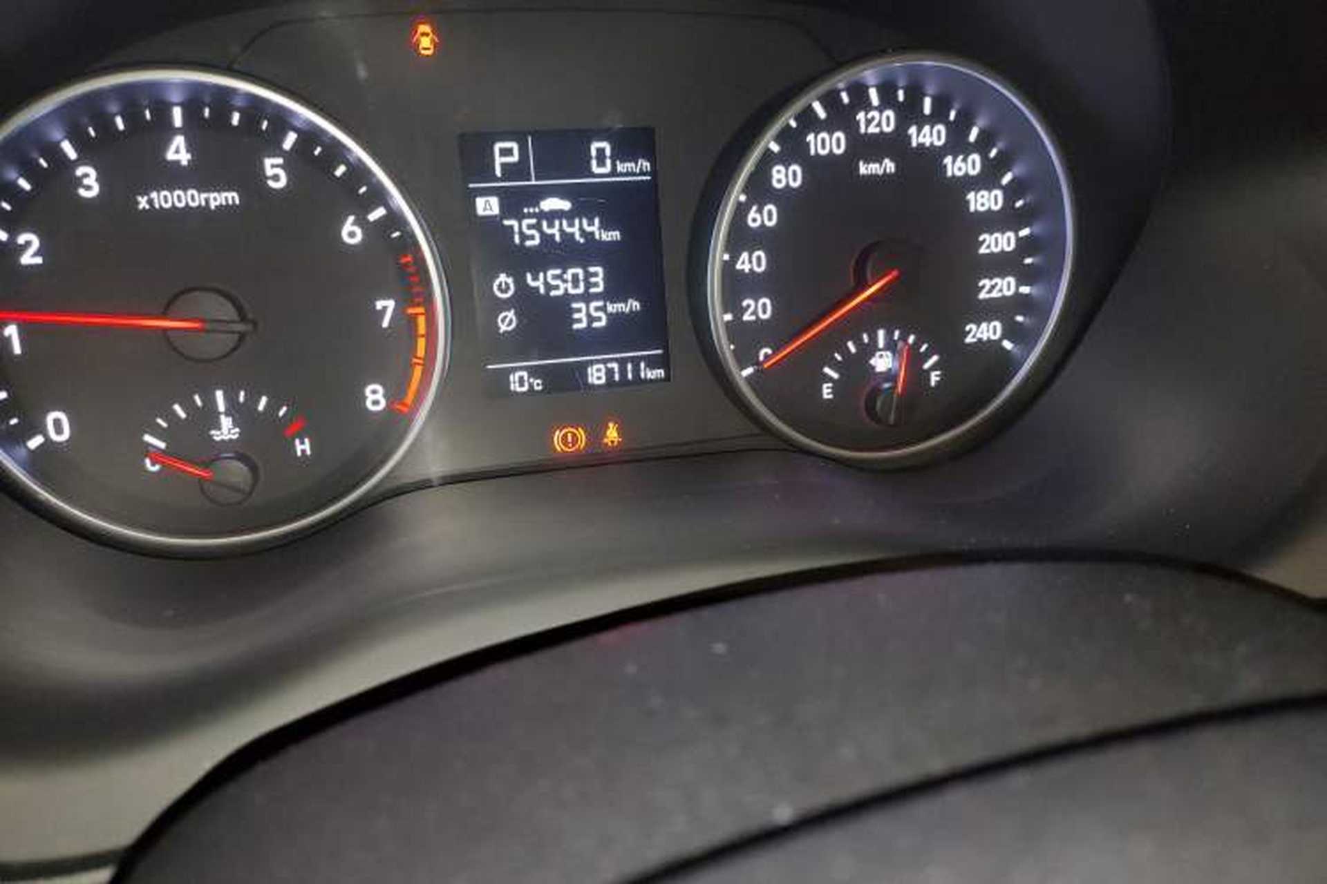 Used Hyundai Celesta 2020 1.6L Automatic GL Enjoyable Edition Odometer Close Up