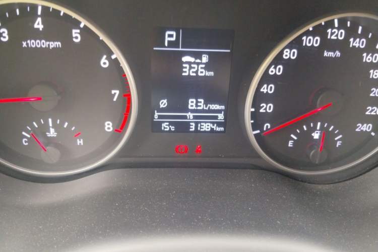 Used Hyundai Celesta 2020 1.6L Automatic GL Enjoyable Edition Odometer Close Up