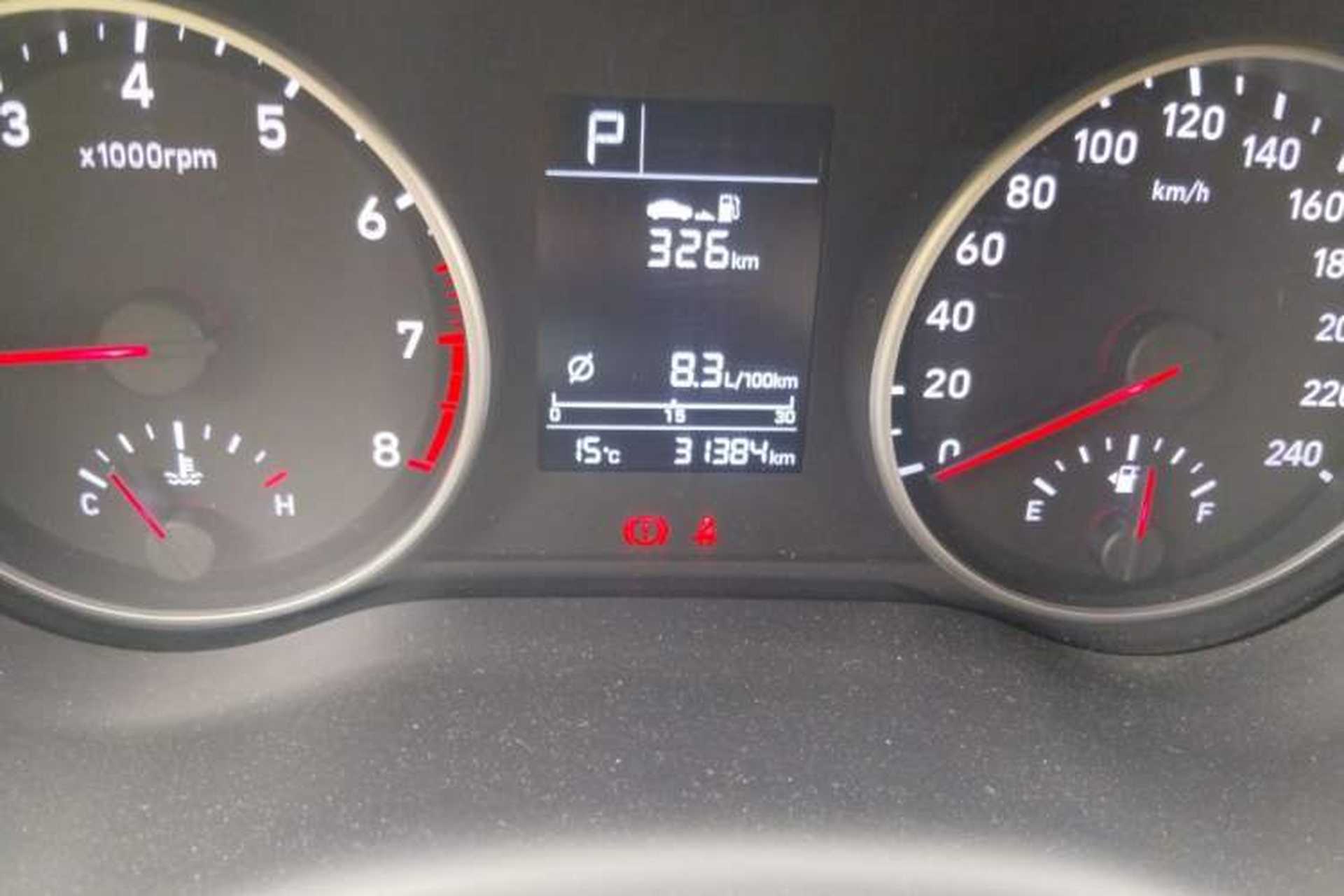 Used Hyundai Celesta 2020 1.6L Automatic GL Enjoyable Edition Odometer Close Up