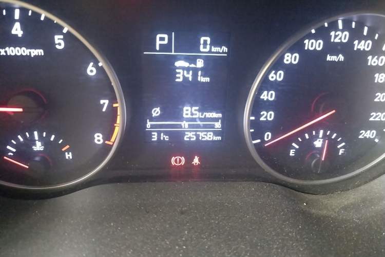 Used Hyundai Celesta 2020 1.6L Automatic GL Enjoyable Edition Odometer Close Up