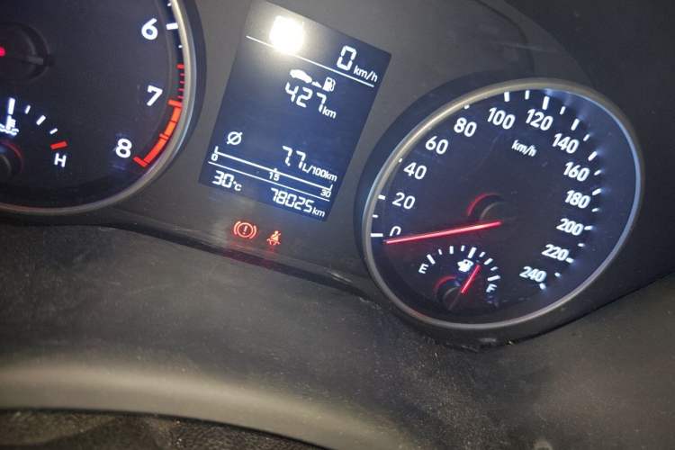 Used Hyundai Celesta 2020 1.6L Automatic GL Enjoyable Edition Odometer Close Up