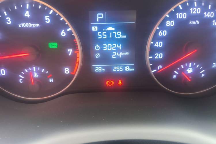 Used Hyundai Celesta 2020 1.6L Automatic GL Enjoyable Edition Odometer Close Up