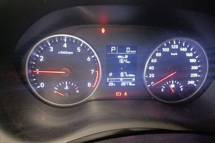 Used Hyundai Celesta 2020 1.6L Automatic GL Enjoyable Edition Odometer Close Up