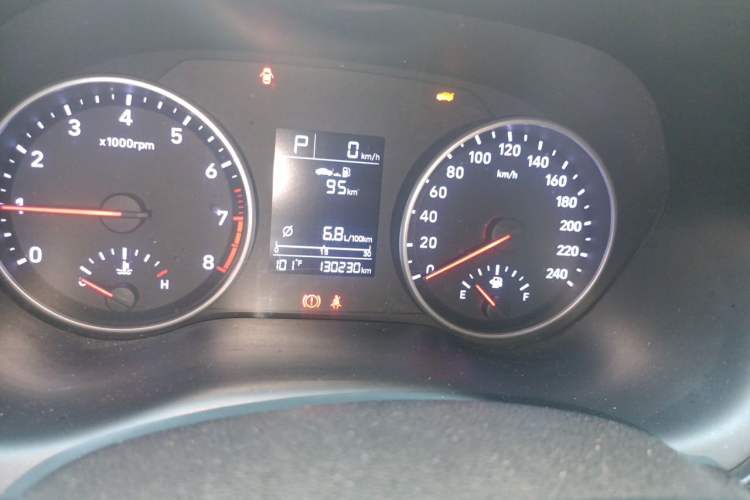Used Hyundai Celesta 2020 1.6L Automatic GL Enjoyable Edition Odometer Close Up