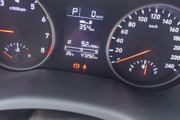 Used Hyundai Celesta 2020 1.6L Automatic GL Enjoyable Edition Odometer Close Up