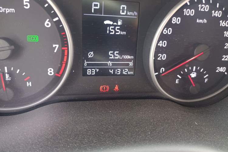 Used Hyundai Celesta 2020 1.6L Automatic GL Enjoyable Edition Odometer Close Up