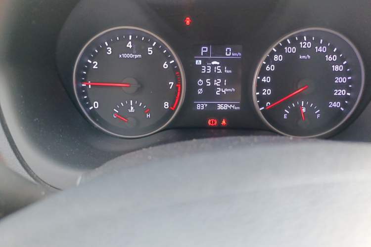 Used Hyundai Celesta 2020 1.6L Automatic GL Enjoyable Edition Odometer Close Up