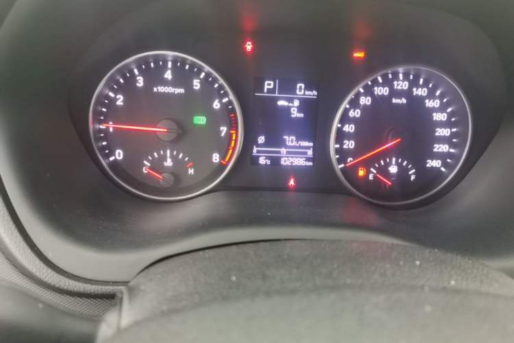 Used Hyundai Celesta 2020 1.6L Automatic GL Enjoyable Edition Odometer Close Up